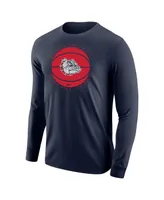 Men's Nike Navy Gonzaga Bulldogs Basketball Long Sleeve T-shirt