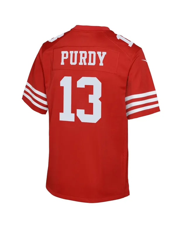 Nike Youth Boys Nike Brock Purdy Scarlet San Francisco 49ers Game Jersey