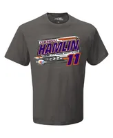 Men's Joe Gibbs Racing Team Collection Charcoal Denny Hamlin 2023 Nascar Cup Series Schedule T-shirt