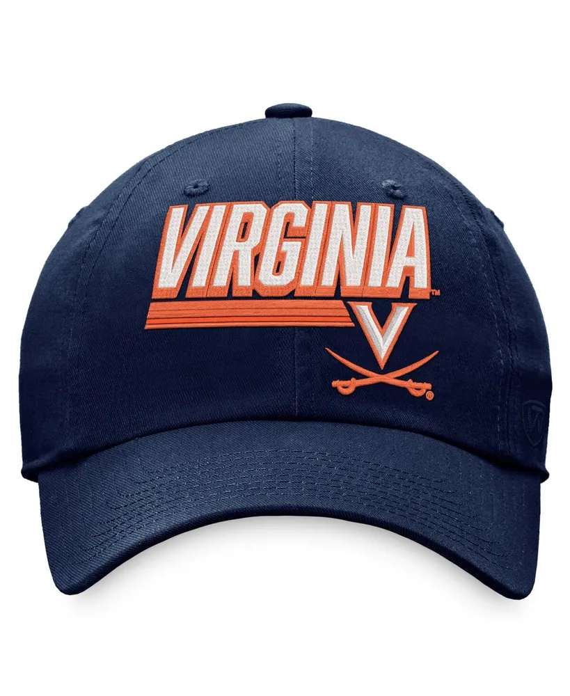 Men's Top of the World Navy Virginia Cavaliers Slice Adjustable Hat