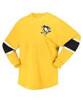 Women's Fanatics Gold Pittsburgh Penguins Jersey Long Sleeve T-shirt