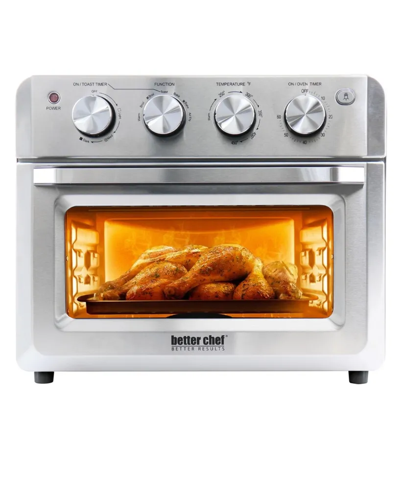 Better Chef Do-It-All 20 Liter Convection Air Fryer Toaster Broiler Oven in Silver