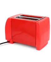 Better Chef Compact Two Slice Countertop Toaster in Red