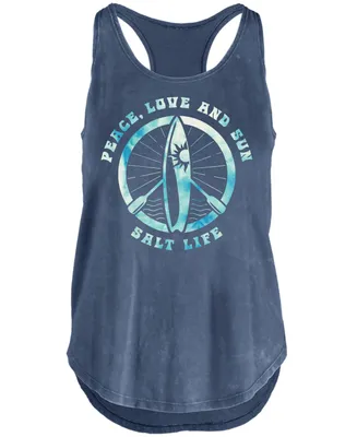 Salt Life Women's Peace Love and Sun Cotton Tank Top