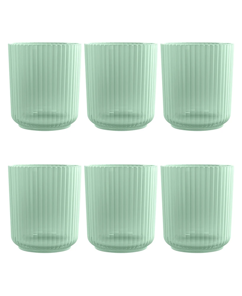 TarHong Polypropylene Mesa Double Old Fashion Set of 6
