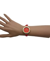 Olivia Pratt Soft Leather Solid Colors and Rhinestones Women Watch