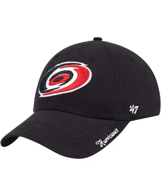 Women's '47 Brand Black Carolina Hurricanes Miata Clean Up Adjustable Hat