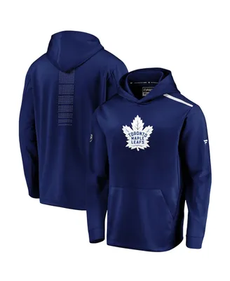 Men's Fanatics Blue Toronto Maple Leafs Authentic Pro Rinkside Pullover Hoodie