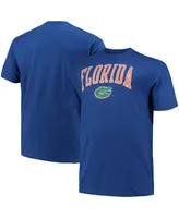 Men's Champion Royal Florida Gators Big and Tall Arch Over Wordmark T-shirt