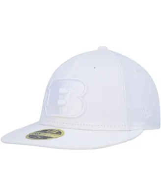 Cincinnati Bengals New Era Omaha Low Profile 59FIFTY Fitted Hat - White