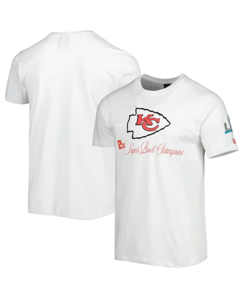 Men's New Era White Kansas City Chiefs Historic Champs T-shirt