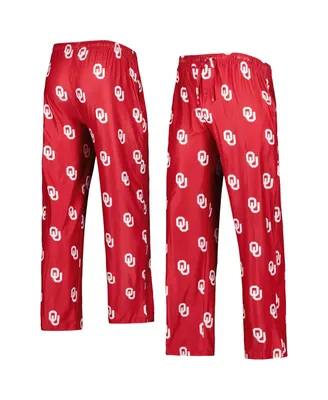 Men's Concepts Sport Crimson Oklahoma Sooners Logo Flagship Allover Print Pants