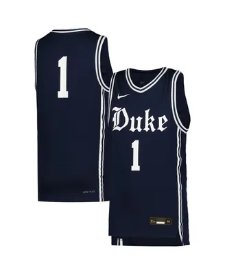 Big Boys and Girls Nike #1 Navy Duke Blue Devils Icon Replica Basketball Jersey