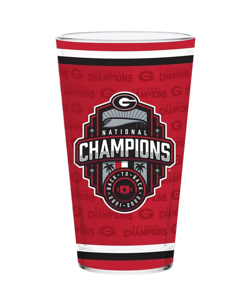 Georgia Bulldogs College Football Playoff 2022 National Champions 16 Oz Wrap Pint Glass