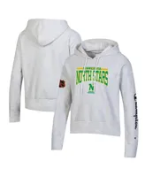 Women's Champion Heathered Gray Minnesota North Stars Reverse Weave Pullover Hoodie