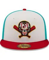 Men's New Era White, Red Veleros De Columbus Copa La Diversion 59Fifty Fitted Hat