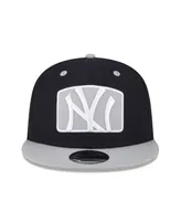 Men's New Era Navy New York Yankees Logo Zoom Trucker 9Fifty Snapback Hat