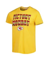 Men's Homage Gold Kansas City Chiefs Victory Monday Tri-Blend T-shirt