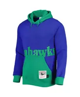 Men's Mitchell & Ness Royal Seattle Seahawks Big Face 5.0 Pullover Hoodie