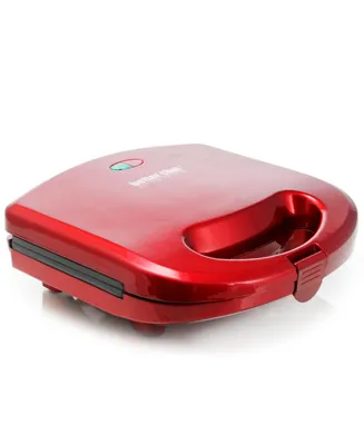 Better Chef 4 Portion Non-Stick Sandwich Grill in Red