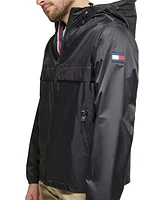 Tommy Hilfiger Men's Stretch Hooded Zip-Front Rain Jacket