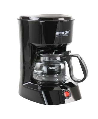 Better Chef 4 Cup Compact Coffee Maker with Removable Filter Basket