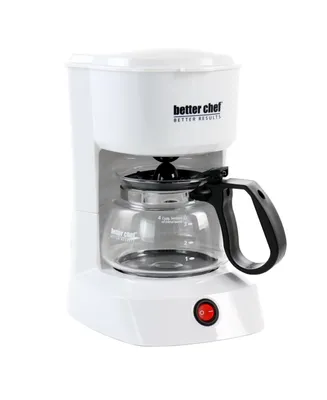 Better Chef 4 Cup Compact Coffee Maker with Removable Filter Basket