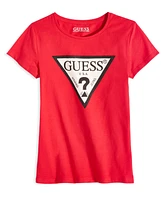 Guess Big Girls Triangle Rhinestone Logo T-shirt