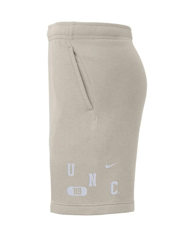 Men's Nike Cream North Carolina Tar Heels Fleece Shorts