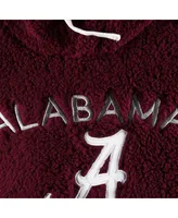 Women's G-iii 4Her by Carl Banks Crimson Alabama Crimson Tide Game Over Sherpa Pullover Hoodie