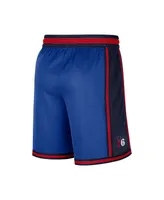 Men's Nike Royal Philadelphia 76ers Pre-Game Performance Shorts