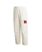 Men's adidas Cream Rutgers Scarlet Knights Aeroready Pants