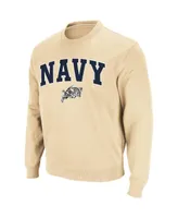 Colosseum Men's Navy Midshipmen Arch and Logo Crew Neck Sweatshirt