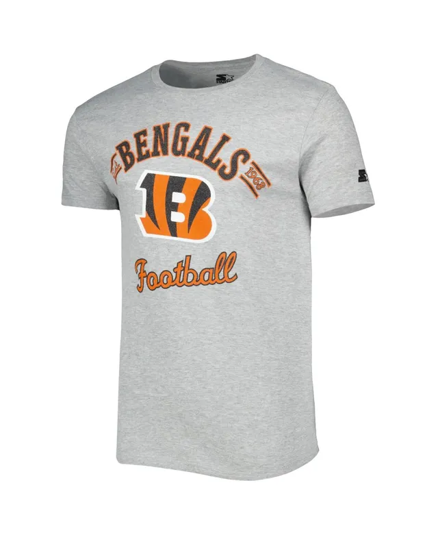 Men's Starter Black/White Cincinnati Bengals Halftime Long Sleeve T-Shirt