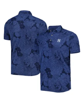 Men's Tommy Bahama Navy New York Yankees Miramar Blooms Polo Shirt