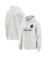 Women's Fanatics Ash Toronto Maple Leafs True Classics Legacy Quarter-Zip Hoodie