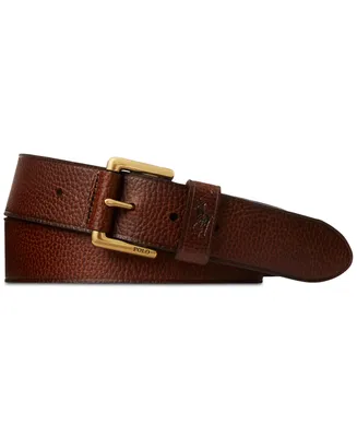 Polo Ralph Lauren Men's Signature Pony Leather Belt