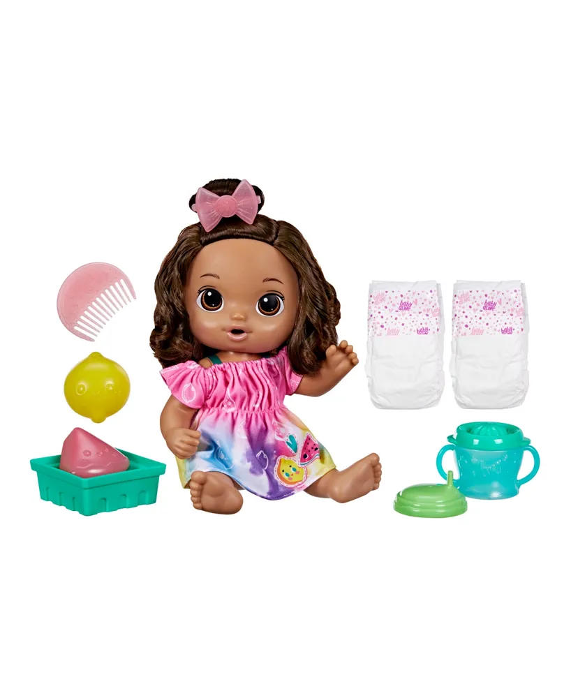 Baby Alive Fruity Sips Doll, Lemon, Brown Hair