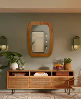 Rectangular Wood Mirror, 25" x 33"