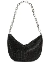 I.n.c. International Concepts Crescent Diamond Mesh Small Chain Hobo, Created for Macy's