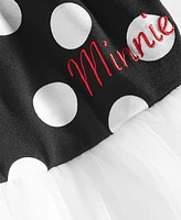 Disney's Little Girls Minnie Mouse Polka Dot & Mesh Dress