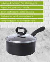 Ecolution Aluminum Quart Evolve Non-Stick Saucepan with Glass Lid