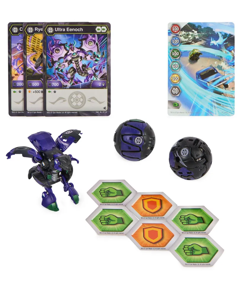 Bakugan Legends Starter 3-Pack, Eenoch Ultra with Cimoga and Ryerazu,  Collectible Action Figures, Ages 6 and up - Multi