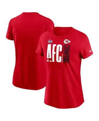 Women's Nike Red Kansas City Chiefs 2022 Afc Champions Iconic T-shirt