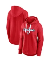 Women's Fanatics Heathered Red St. Louis Cardinals Set to Fly Pullover Hoodie