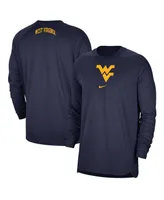 Men's Nike Navy West Virginia Mountaineers Basketball Spotlight Performance Raglan T-shirt