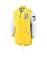 Men's Nike Yellow Boston Red Sox Authentic Collection City Connect Dugout Jacket