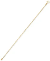 Children's Polished Valentino Link Bracelet in 14k Gold