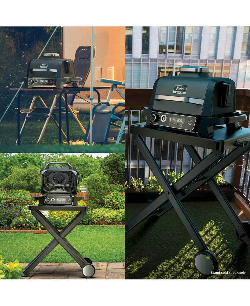 Ninja Woodfire Outdoor Grill & Smoker, 7-in-1 Master Grill, Bbq Smoker and Air Fryer with Woodfire Technology - OG701