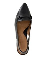 Gentle Souls Women's Dionne Pointed-Toe Block-Heel Slingback Pumps